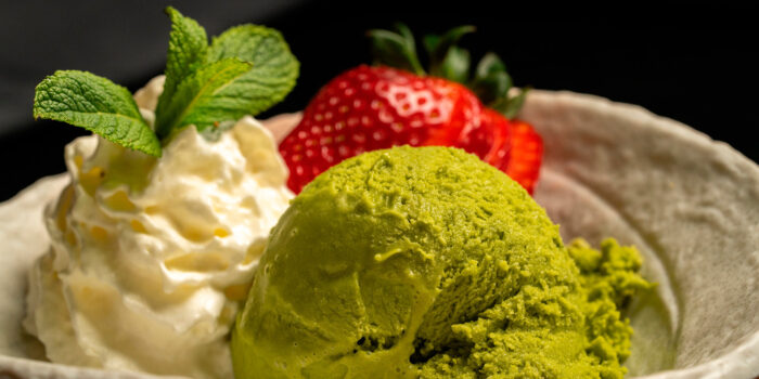 Helado de matcha